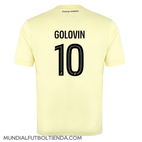 Camiseta AS Monaco Aleksandr Golovin #10 Tercera Equipación Replica 2025-26 mangas cortas